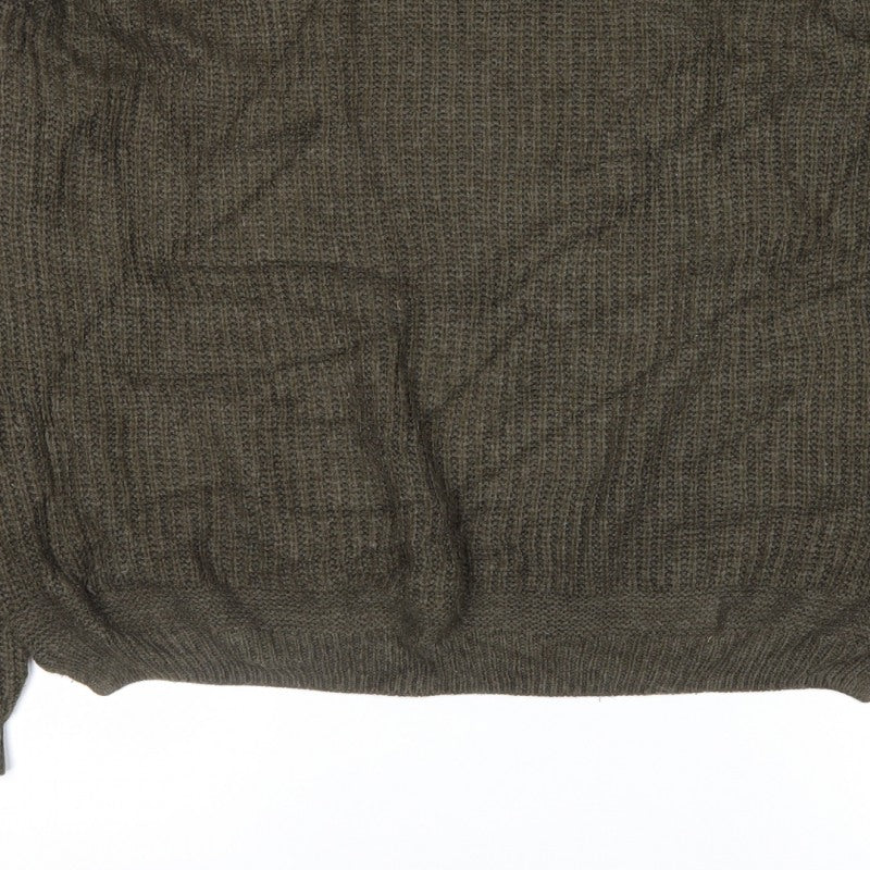 ASOS Women Grey UK 10 Cable Knit Crew Neck Pullover Jumper
