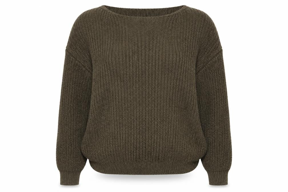 ASOS Women Grey UK 10 Cable Knit Crew Neck Pullover Jumper