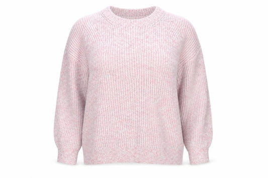M&S Women Pink XL Chunky Knit Round Neck Raglan Jumper
