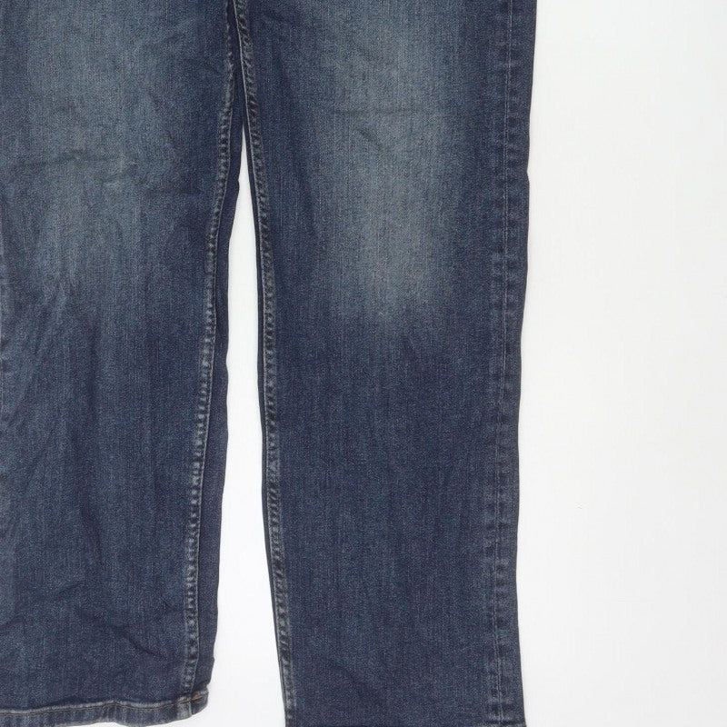 Marks & Spencer Men’s Blue Straight Fit Jeans W32 L31 Regular