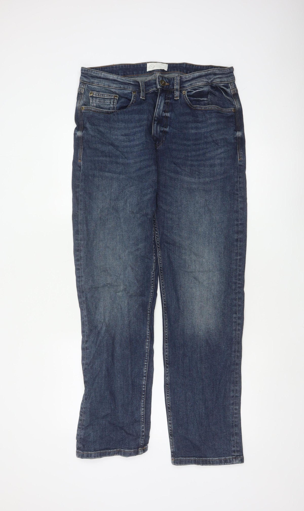 Marks & Spencer Men’s Blue Straight Fit Jeans W32 L31 Regular