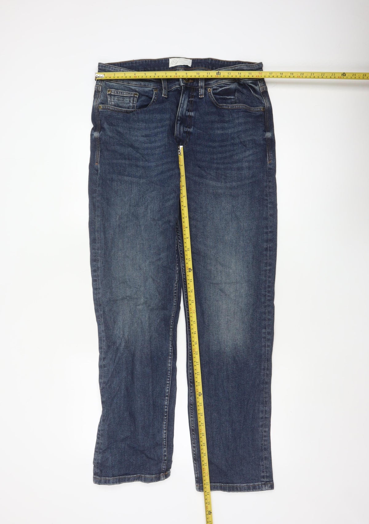 Marks & Spencer Men’s Blue Straight Fit Jeans W32 L31 Regular