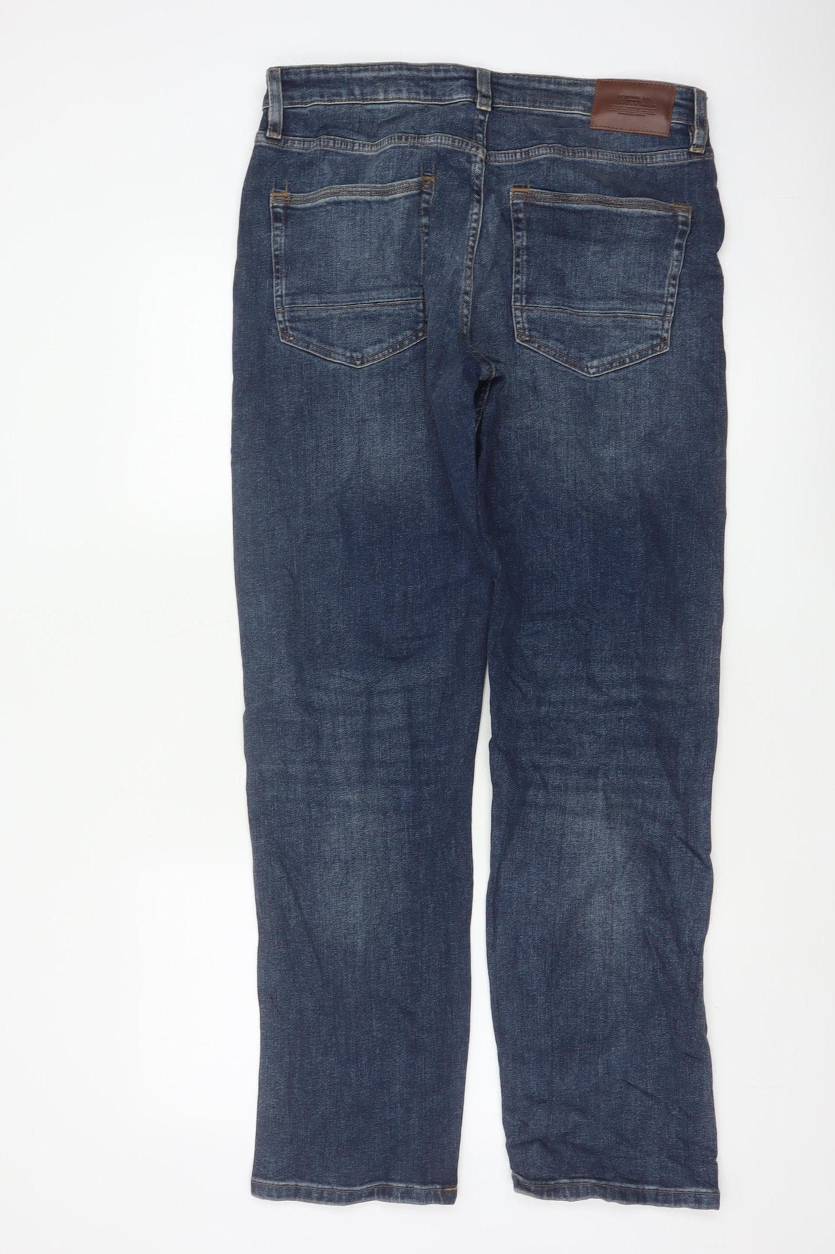 Marks & Spencer Men’s Blue Straight Fit Jeans W32 L31 Regular