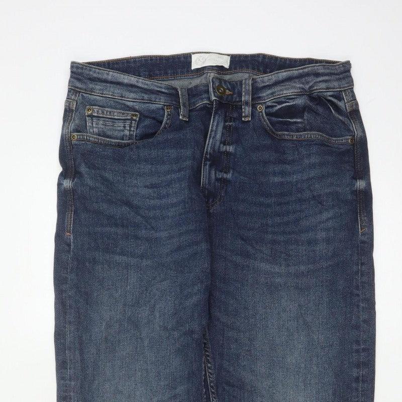Marks & Spencer Men’s Blue Straight Fit Jeans W32 L31 Regular