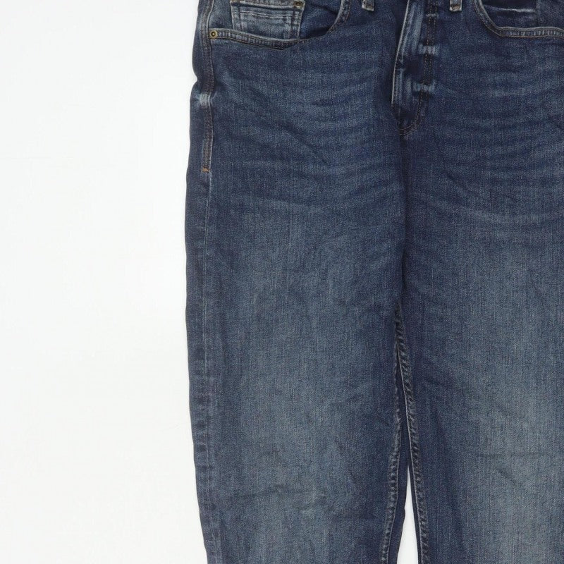 Marks & Spencer Men’s Blue Straight Fit Jeans W32 L31 Regular
