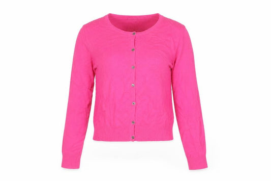 Cocoa Cashmere London Women Pink M 100% Cashmere Button Cardigan