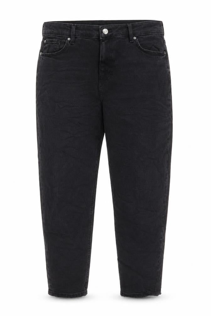 Marks & Spencer Women Black UK 18 Regular Mom High Rise Jeans