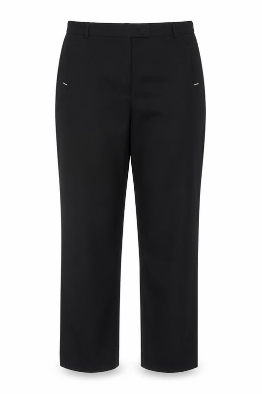 Marks and Spencer Women Black UK 14 Long Straight Dress Trousers