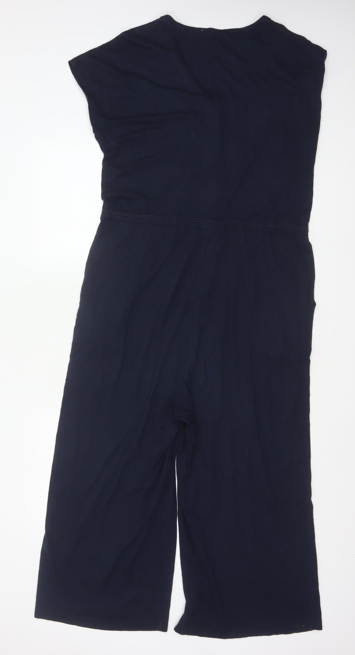 Seasalt Cornwall Women’s Blue Size 10 Wide-Leg Button Jumpsuit