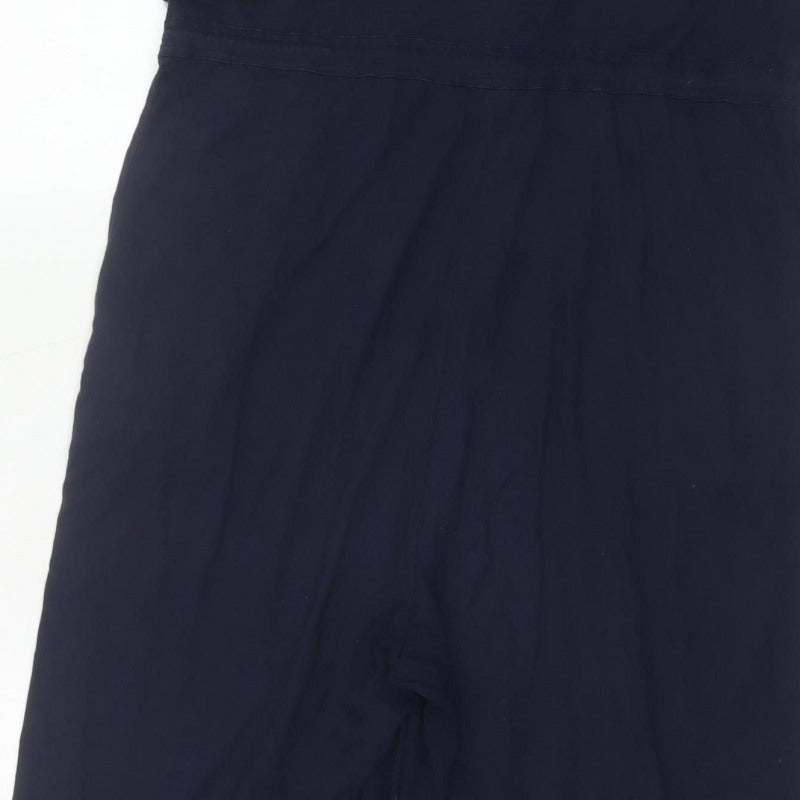 Seasalt Cornwall Women’s Blue Size 10 Wide-Leg Button Jumpsuit