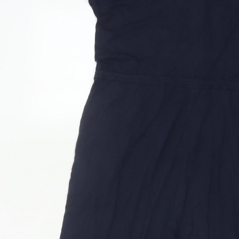 Seasalt Cornwall Women’s Blue Size 10 Wide-Leg Button Jumpsuit