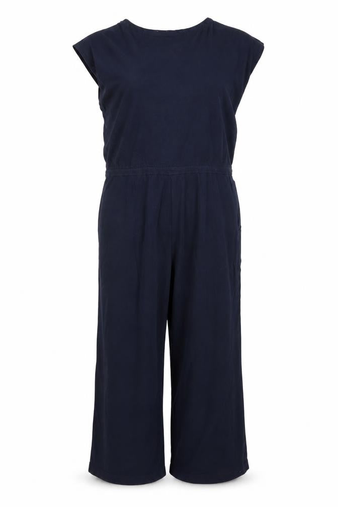 Seasalt Cornwall Women’s Blue Size 10 Wide-Leg Button Jumpsuit