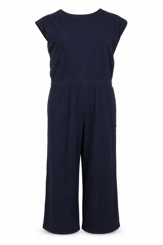 Seasalt Cornwall Women’s Blue Size 10 Wide-Leg Button Jumpsuit