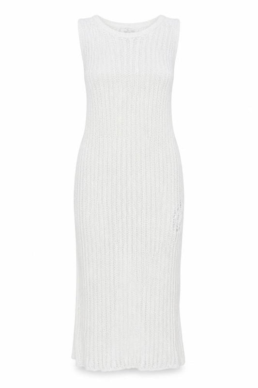 Marks and Spencer Women Ivory M Long Sleeveless Knit Jumper Dress