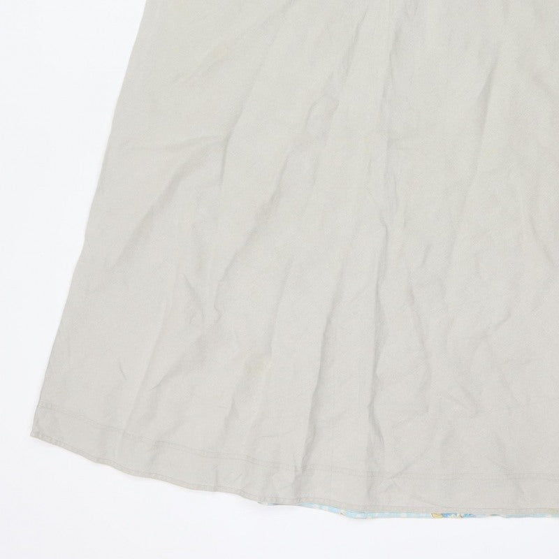 Boden Teens Beige A-Line Long Skirt Size 10 Lined Zip