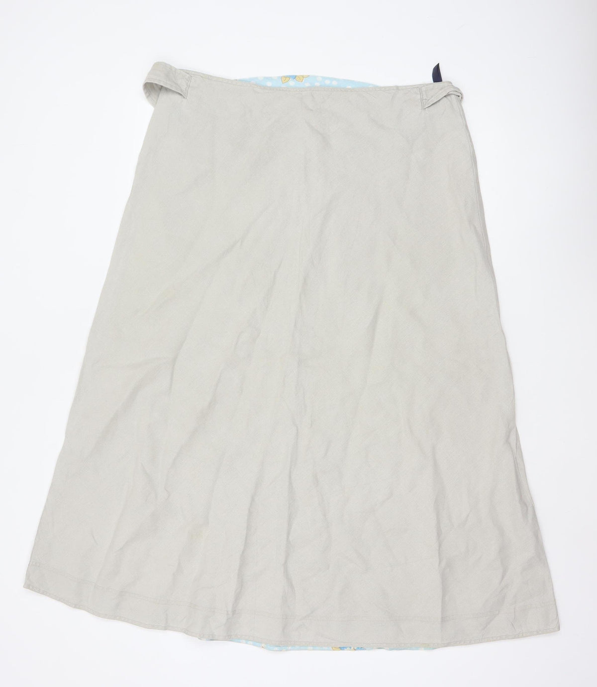 Boden Teens Beige A-Line Long Skirt Size 10 Lined Zip