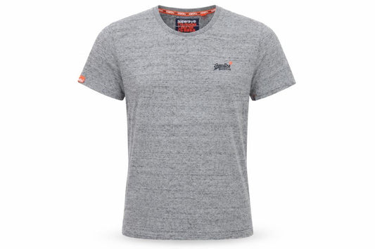 Superdry Men’s Grey L Orange Label Logo Crew Neck T-Shirt