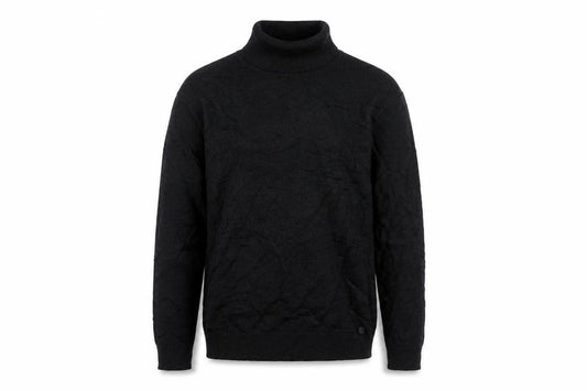 Altinyildiz Classics Men Black XL Roll Neck Wool Blend Pullover Jumper