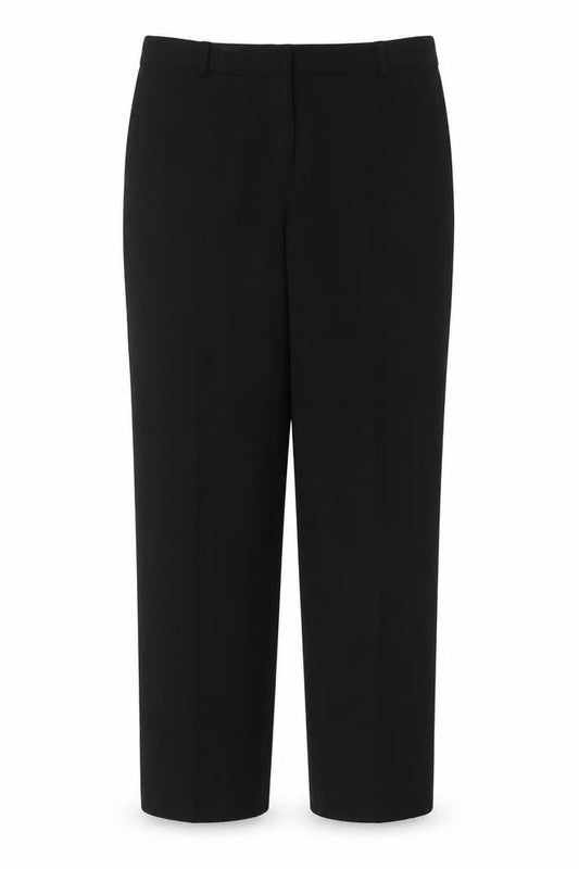 Marks and Spencer Women Black UK 14 Regular Straight Tailored Trousers