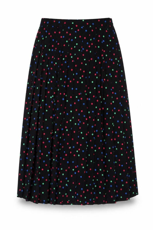 Cotswold Collections Women Multicoloured Polka Dot A-Line Midi Skirt UK 12