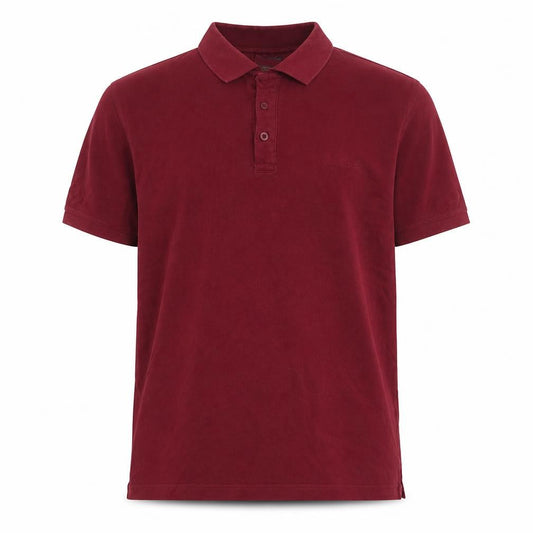Pierre Cardin Men’s Red L Regular Fit Cotton Short Sleeve Polo