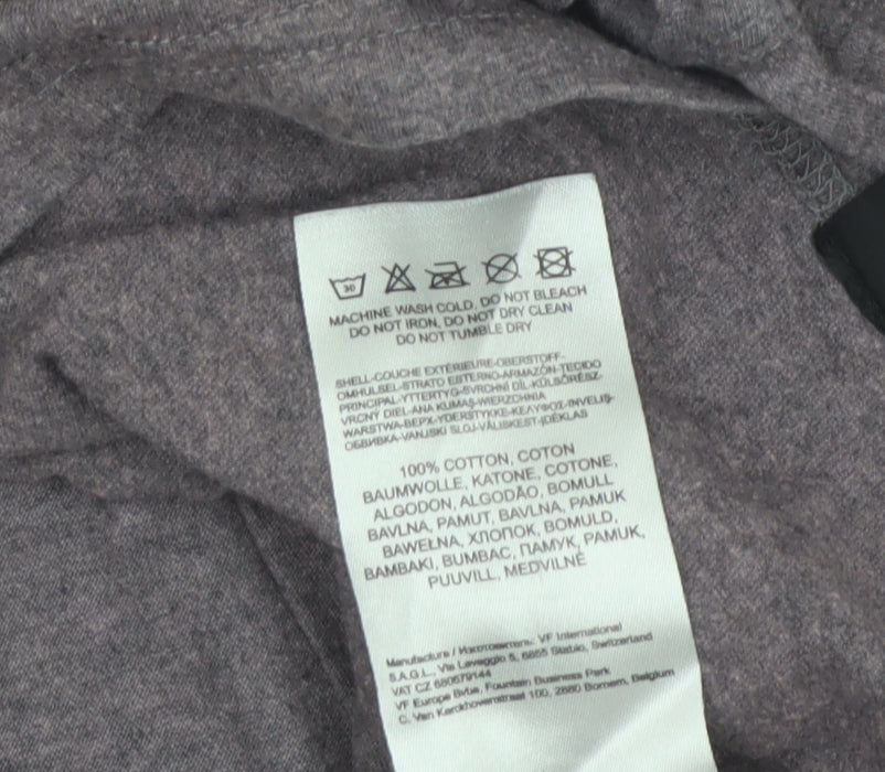 Dickies Men’s Grey Large Crew Neck Cotton Logo T-Shirt
