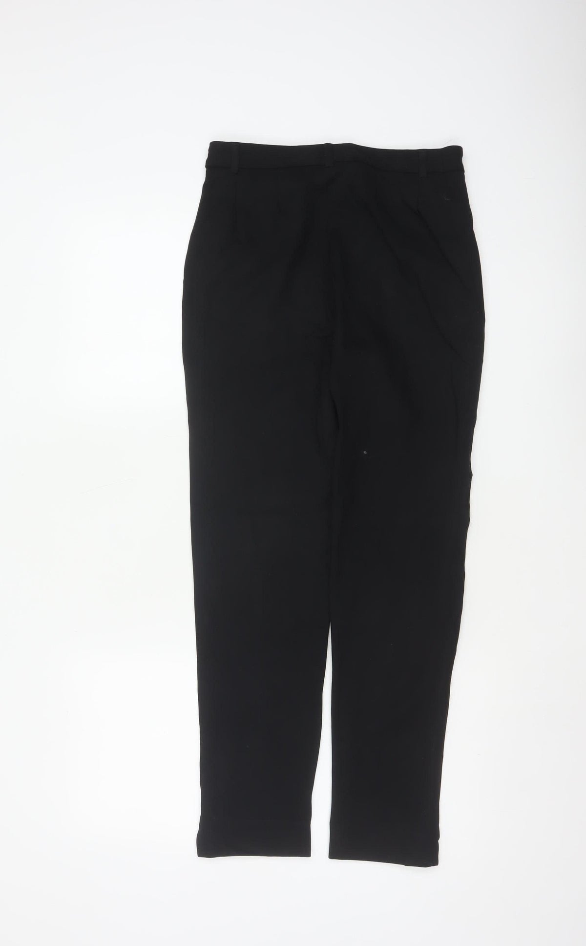 M&S Women Black UK 8 Regular Tapered Tailored Work Trousers