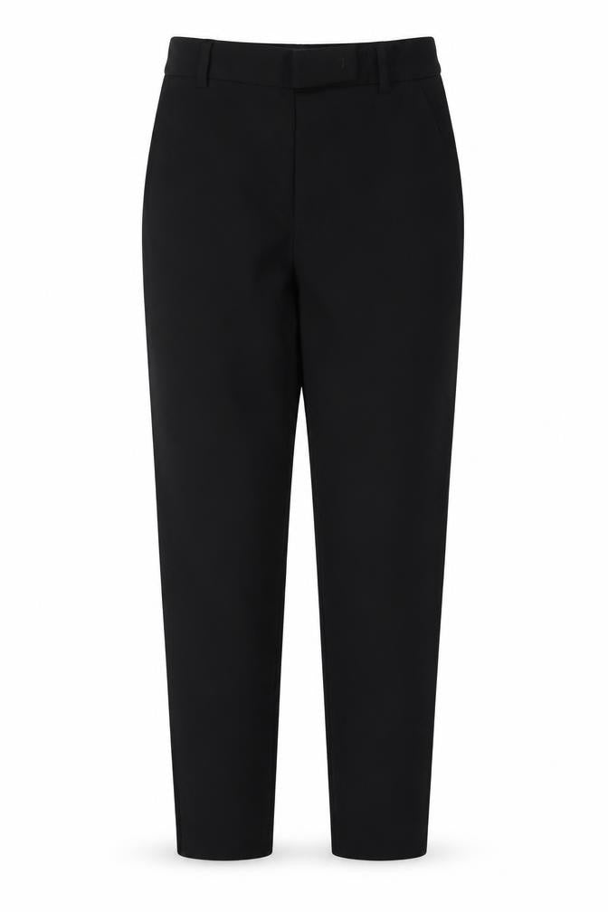 M&S Women Black UK 8 Regular Tapered Tailored Work Trousers