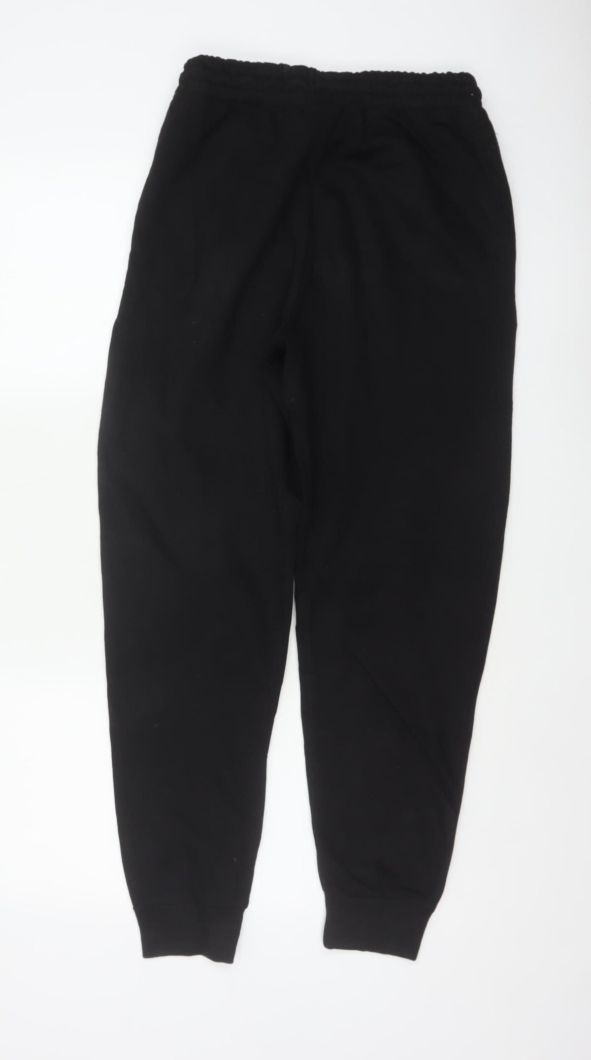 Zara Men’s Black Size S Cotton Blend Drawstring Cuffed Jogger Trousers