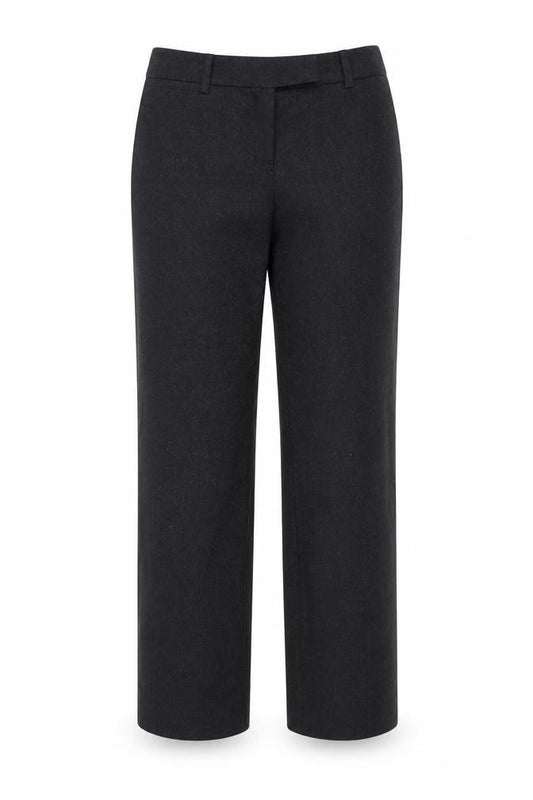 Boden Women’s Black UK 12R Wool Blend Straight Dress Trousers