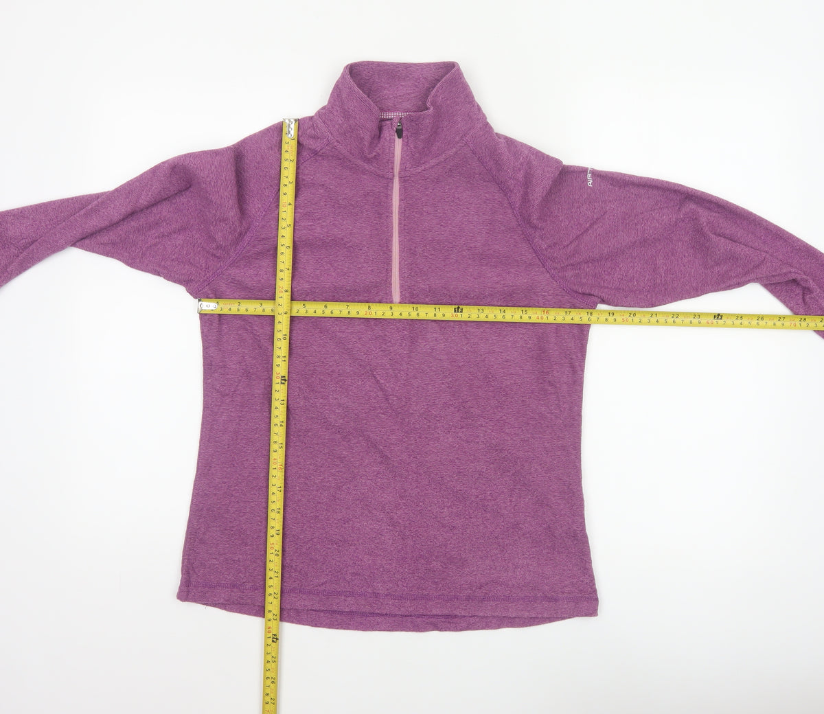 Trespass Women Purple UK 12 M 1/4 Zip High Neck Pullover Sweatshirt