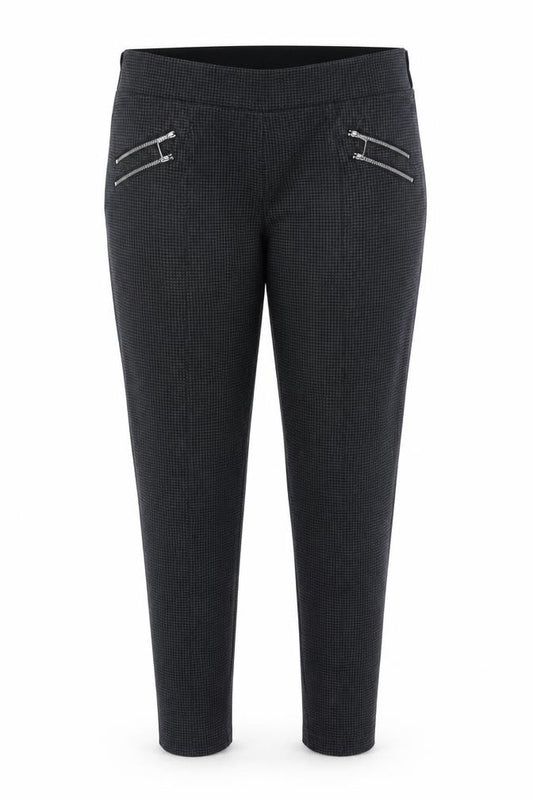 Yessica Women’s Grey Size 18 Tapered Stretch Trousers Zip Pockets