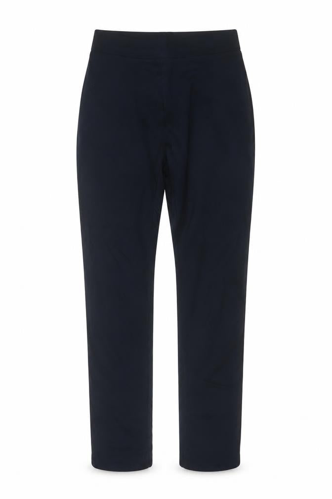 Marks & Spencer Women's Navy UK 10 Regular Tapered Pull-On Trousers
