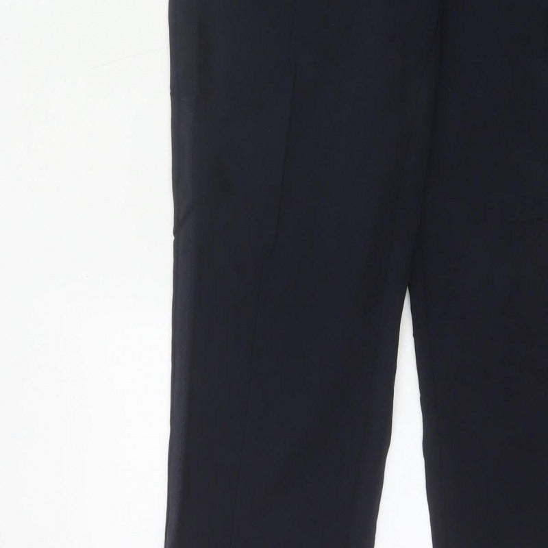 Marks & Spencer Women’s Navy UK 12 Short Straight Drawstring Trousers