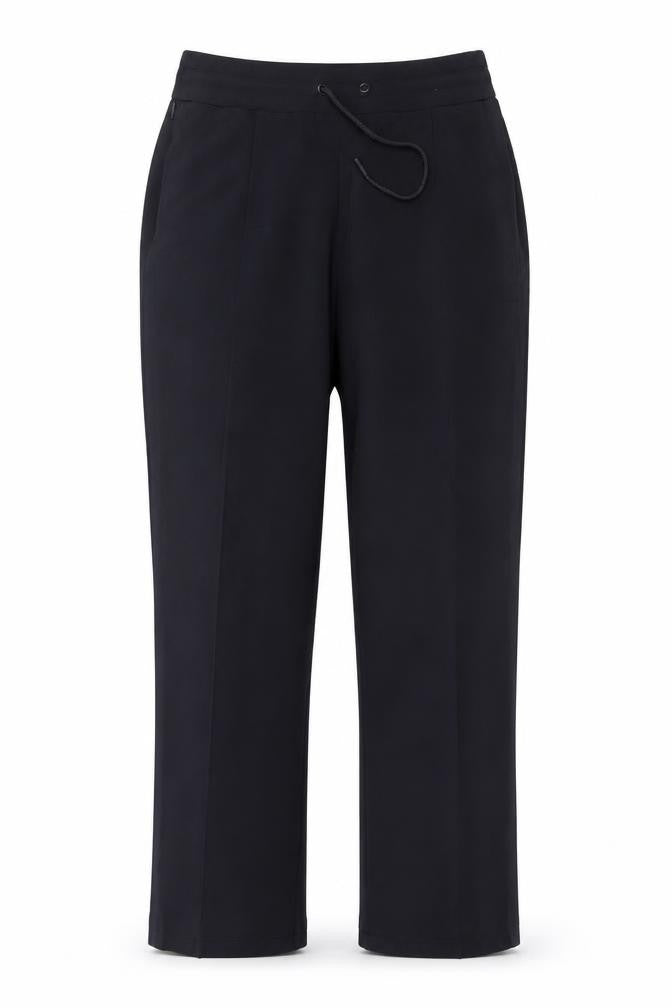 Marks & Spencer Women’s Navy UK 12 Short Straight Drawstring Trousers