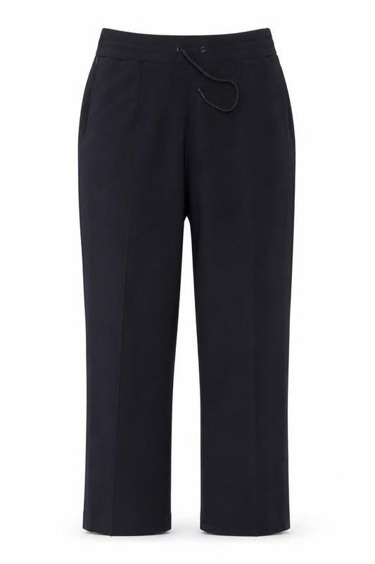 Marks & Spencer Women’s Navy UK 12 Short Straight Drawstring Trousers