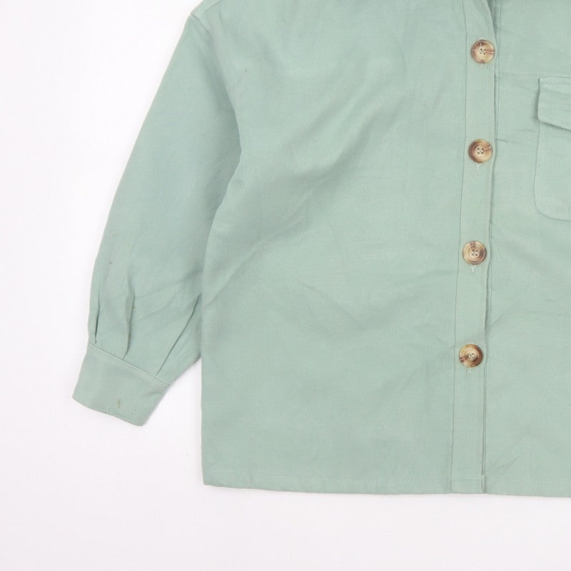 Missguided Women’s Green Petite UK 8 Basic Button Jacket