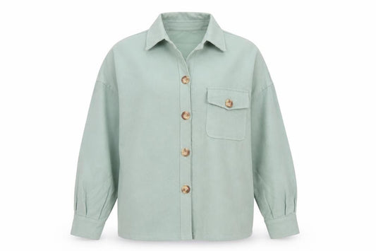 Missguided Women’s Green Petite UK 8 Basic Button Jacket