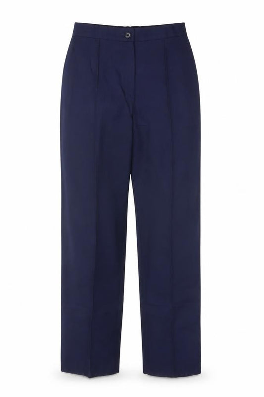 Simon Jersey Women Blue UK 6 High Rise Straight Work Trousers