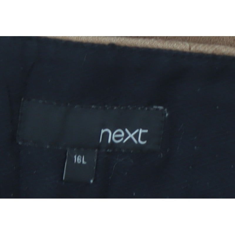 Next Women’s Brown Size 16 Long Straight Leg Smart Trousers