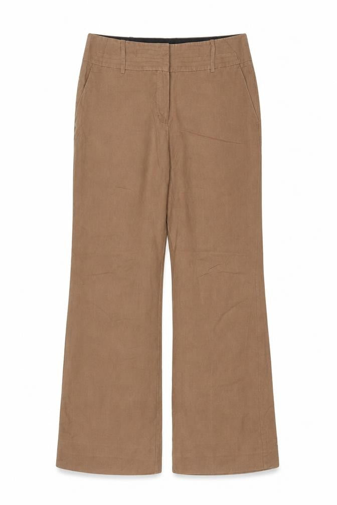 Next Women’s Brown Size 16 Long Straight Leg Smart Trousers