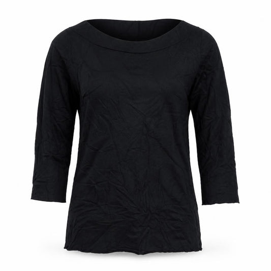 Marks & Spencer Women Black UK 8 Modal Long Sleeve Jersey Top