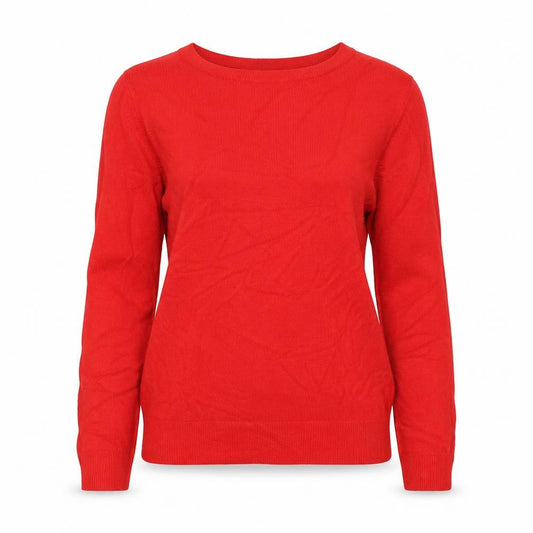 Marks and Spencer Women’s Red Size 10 Crew Neck Acrylic Knit Jumper