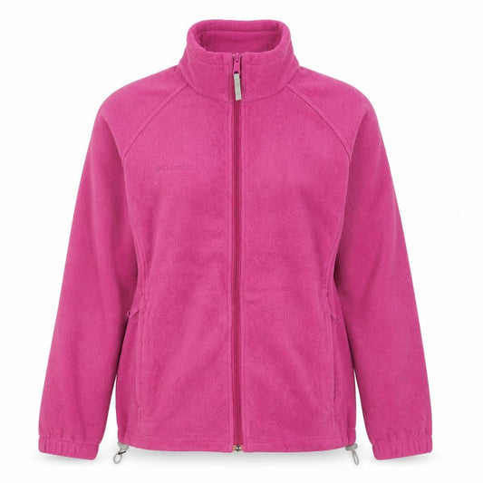 Columbia Women’s Pink Fleece Full Zip Jacket Size L Outdoor