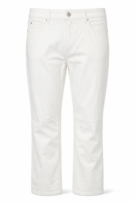 Marks & Spencer Women Ivory Size 24 Regular The Eva Bootcut Jeans