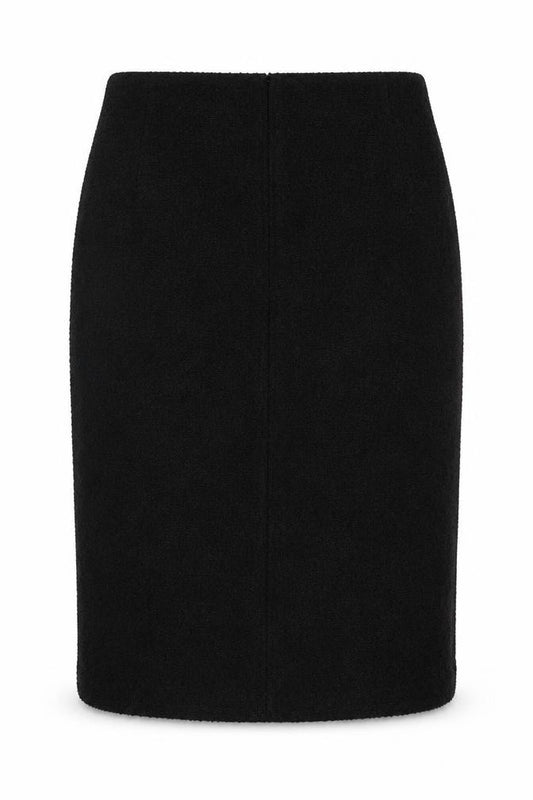 Marks & Spencer Women Black Size 20 Pencil Knee Length Bouclé Skirt