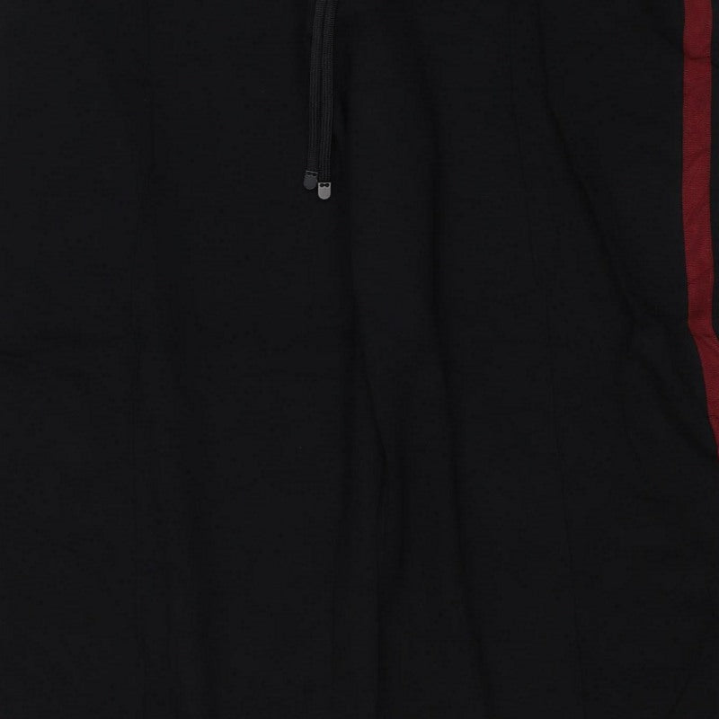 Marks & Spencer Women’s Black Size 20 Regular Drawstring Stripe Joggers