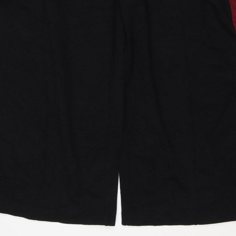 Marks & Spencer Women’s Black Size 20 Regular Drawstring Stripe Joggers