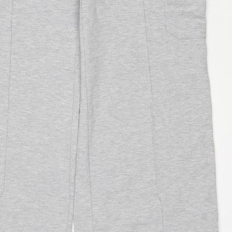 Marks and Spencer Women Grey Size 12 Cargo Jogger Trousers Drawstring