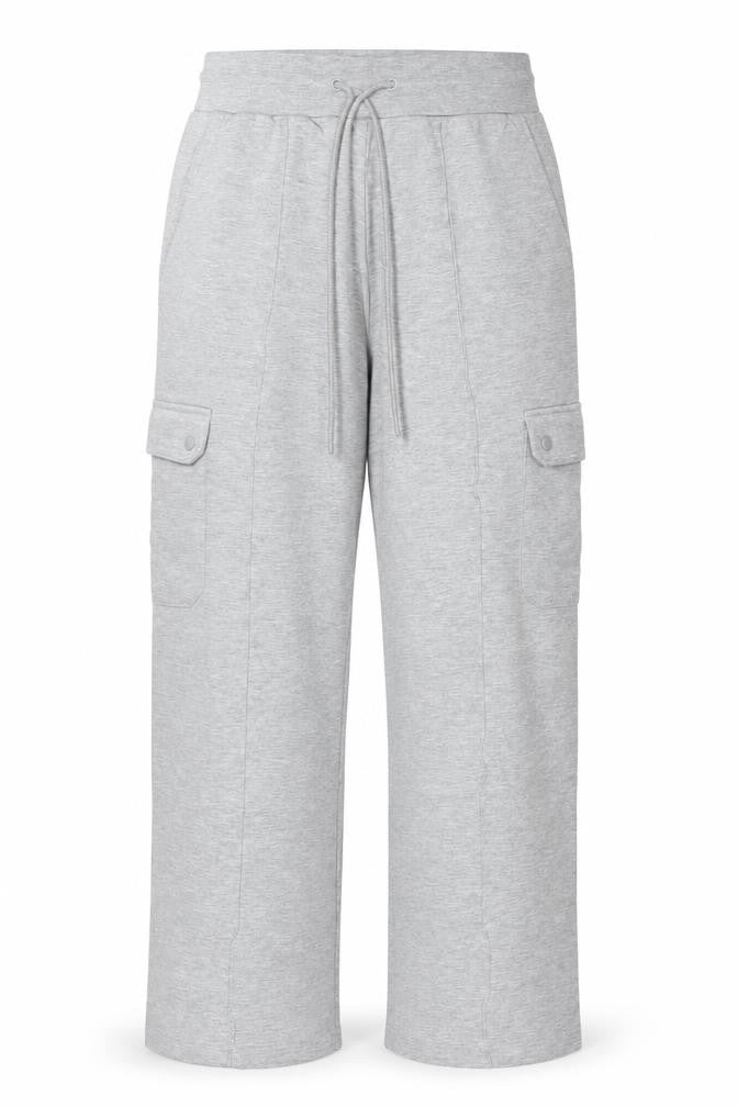 Marks and Spencer Women Grey Size 12 Cargo Jogger Trousers Drawstring